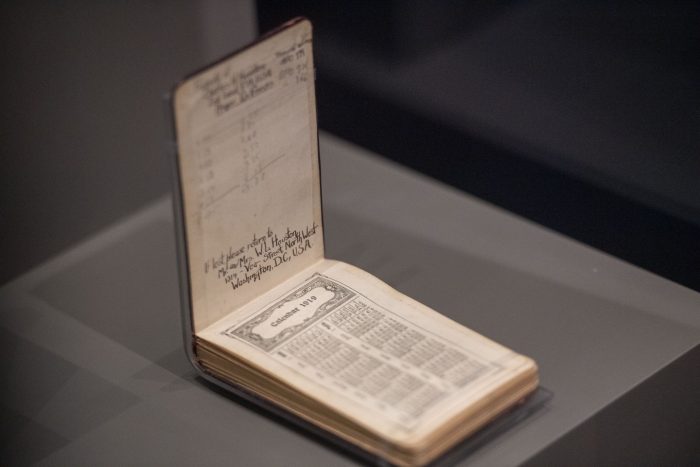 Soldier's diary on display