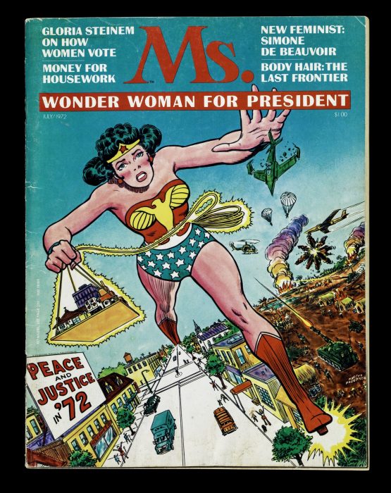 Wonder woman for president magazine cover