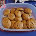 Cookies and candy on long table