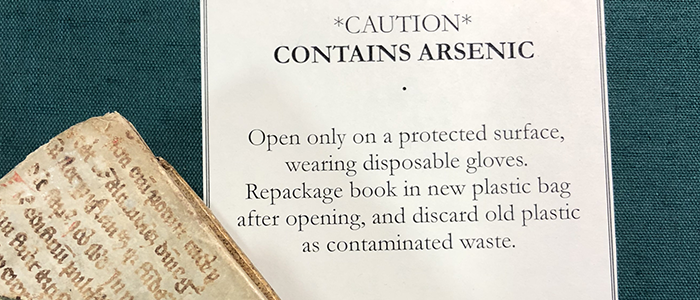 Arsenic and old books