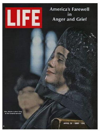 Life magazine with Coretta King on cover