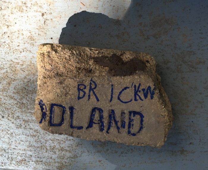 Brick labeled "brick"