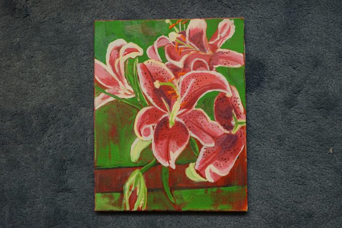 Painting of lillies