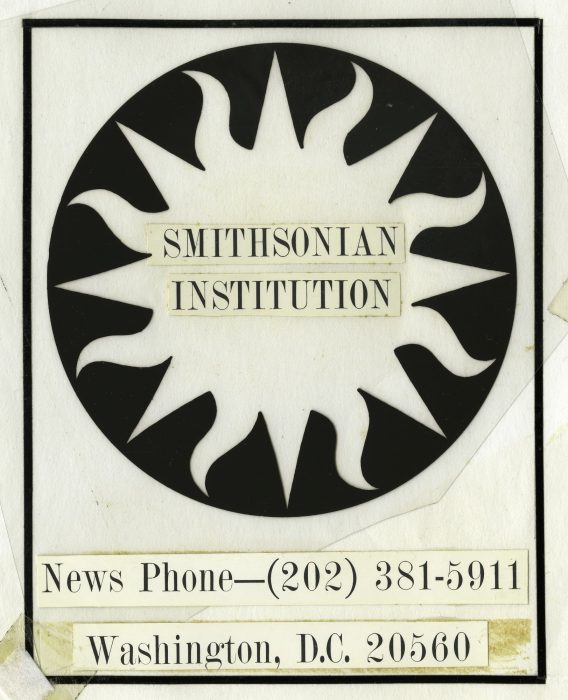 Mock-up of Smithsonian seal for print