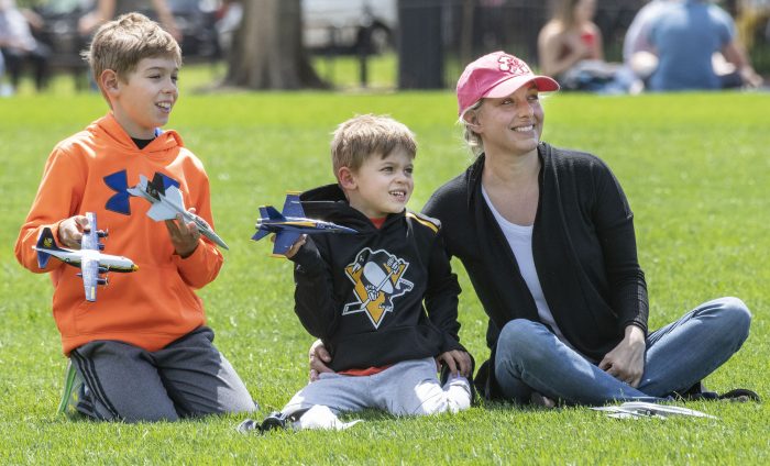 Family on the Mall