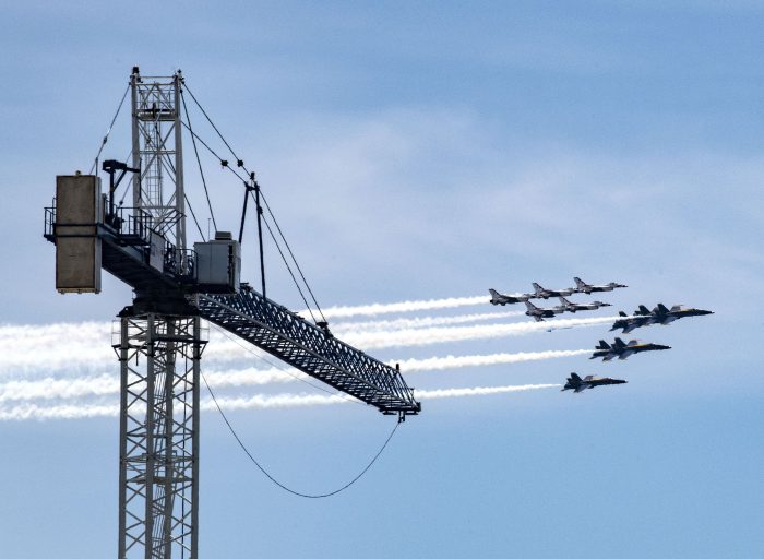 Crane flyover