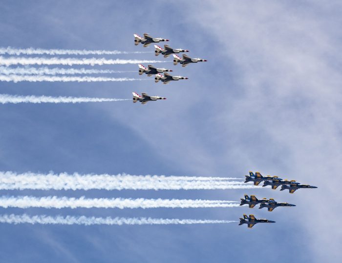 Thunderbirds and blue angels