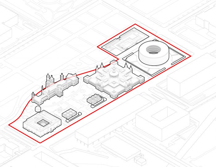 Diagram of South Mall