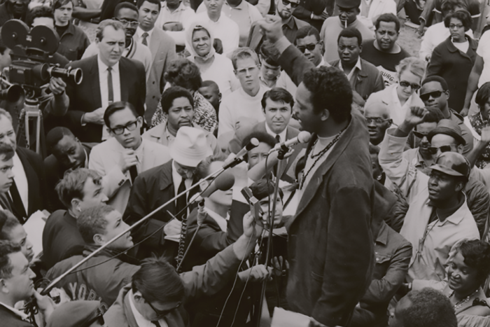 Jesse Jackson at Resurrection City in 1968