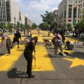 Painting Black Lives Matter on street
