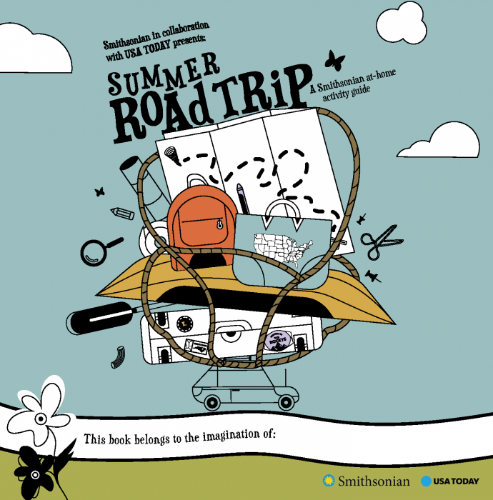 Front cover of the Smithsonian Road Trip Guide