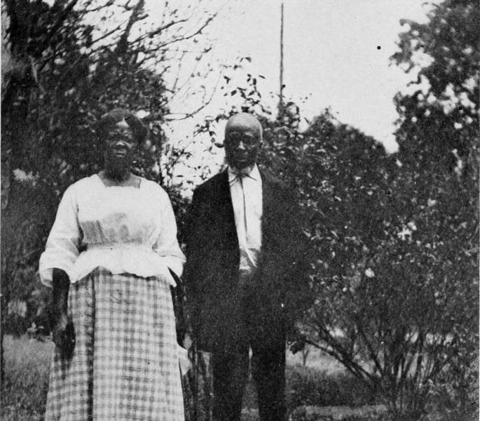 Black and white photo of Cudjoe and Abache Lewis
