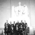 John Lewis and other leaders at the Lincoln Memorial