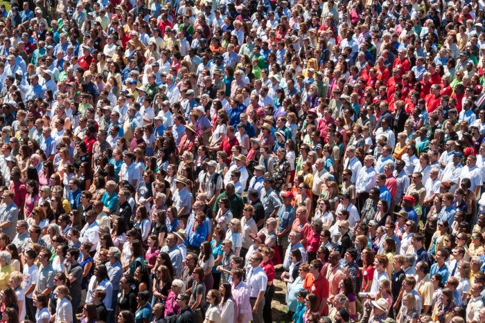 Crowd on the Mall