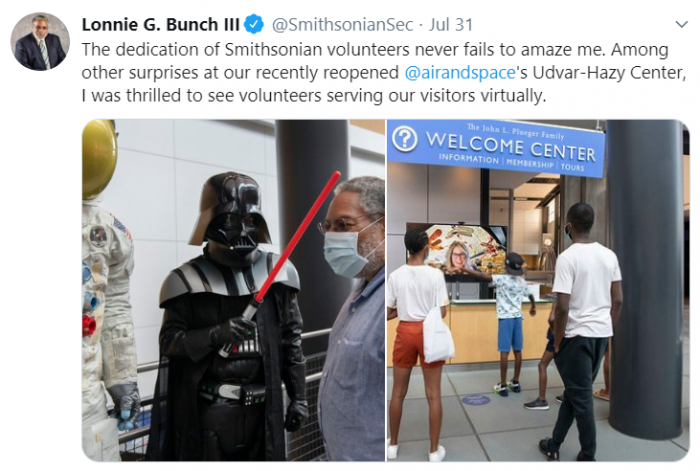 Even from a galaxy far, far away, volunteers continue to serve