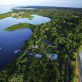 Aerial shot of STRI facility at Boca