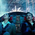 Gal Gadot and Chris Pine in scene from Wonder Woman 1984