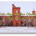 Screenshot from the Night Before Christmas video showing the Castle in snow