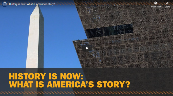 History is now. What is America’s story?