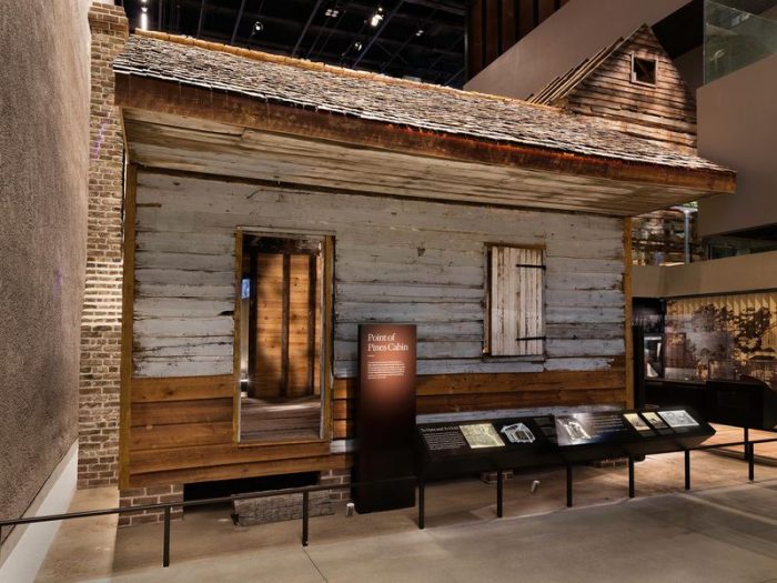 Slave Cabin on display