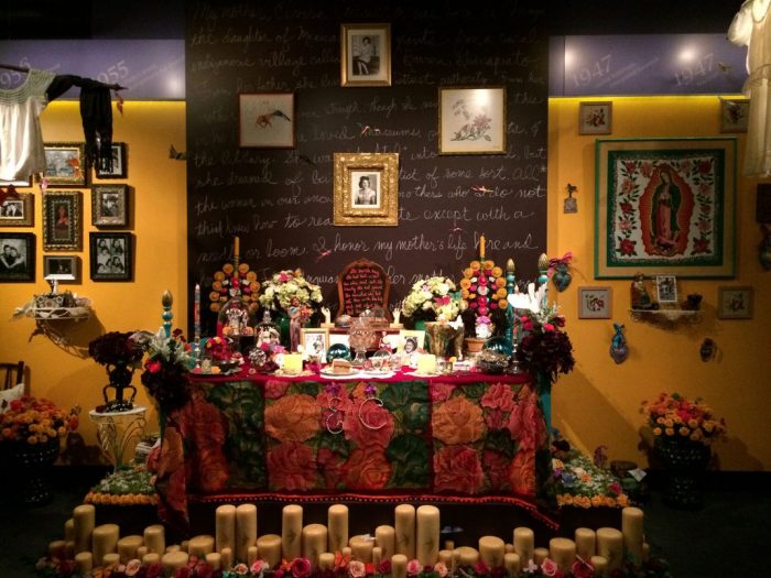 Sandra Cisneros' ofrenda (altar) 