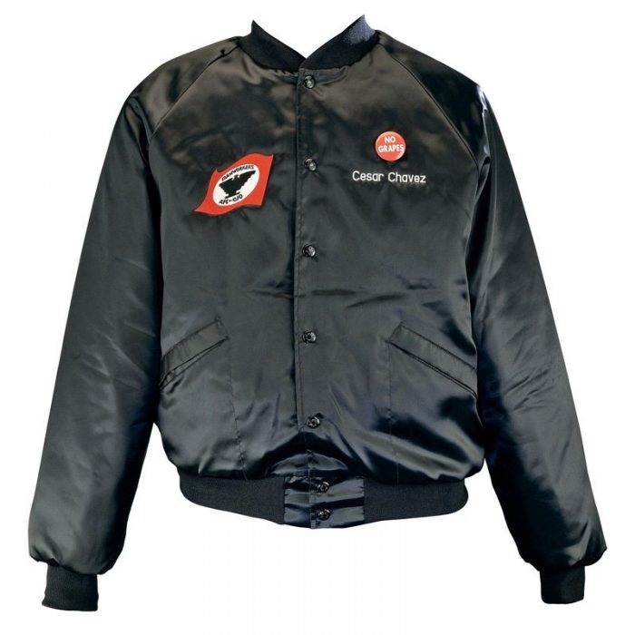 Cesar Chavez' baseball-styled jacket