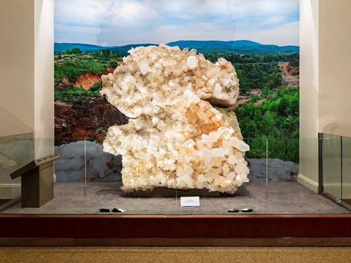 Huge quartz on display at NMNH