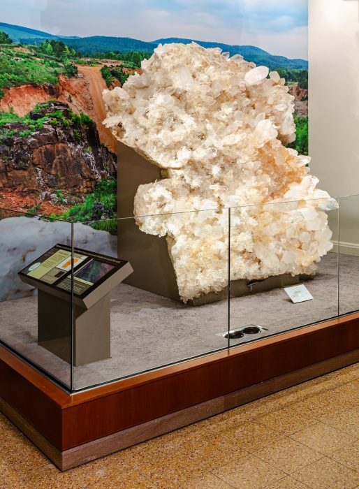 Quartz on display at Arkansas museum