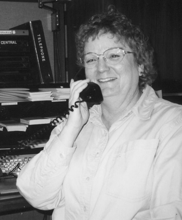 Maureen Bryant answers caller's questions in VIARC. Photo: Robby Buchanan (appeared in Jan. 2000 Torch)