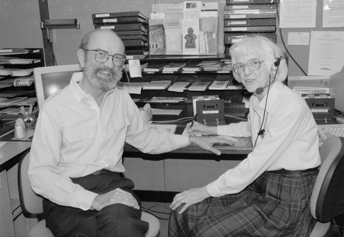 Volunteers Ed Terry and Louise Steele, 1993