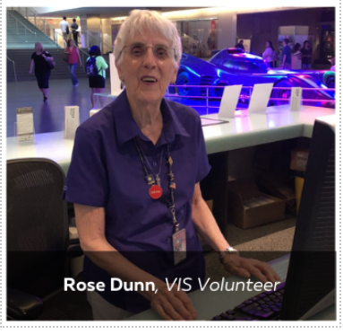 Volunteer Rose Dunn