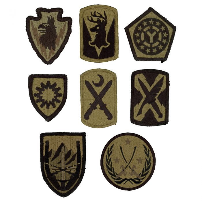 Various National Guard insignia