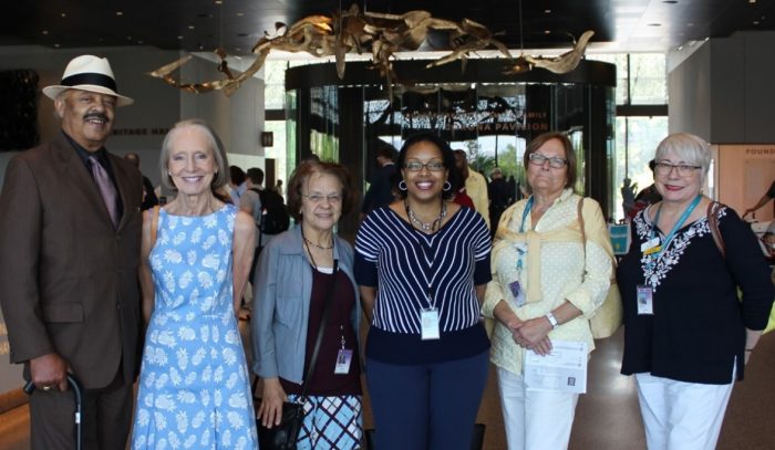 Sherri Wheeler with volunteer at NMAAHC