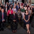 Cropped version of 2021 photo of Secretary and senior staff