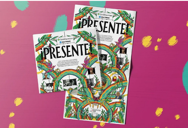 Cover of "Presente" activity book/newspaper insert