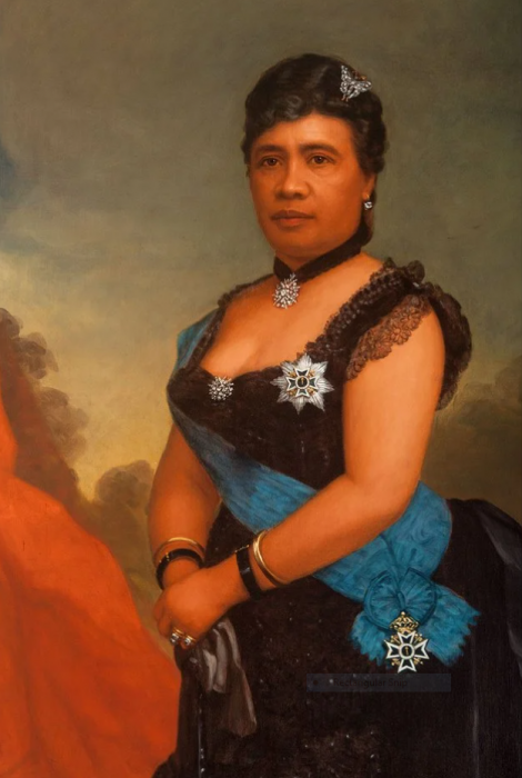 detail from portrait of Queen Lili'uokalani