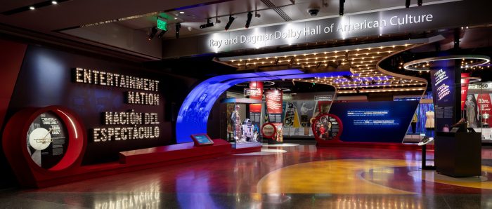 Entrance to the Entertainment Nation exhibition at the National Museum of American History