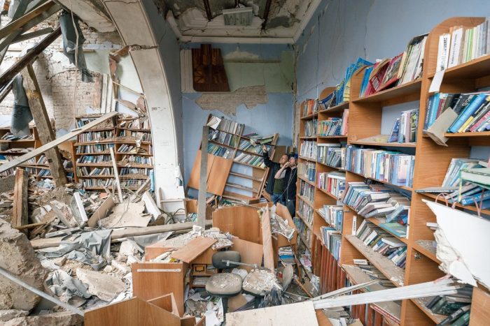 Bombed library