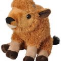 Stuffed baby bison toy