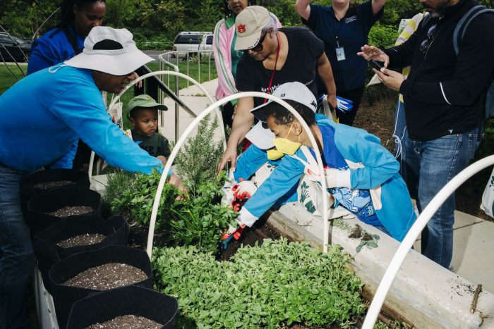 Visitors learn more about gardening