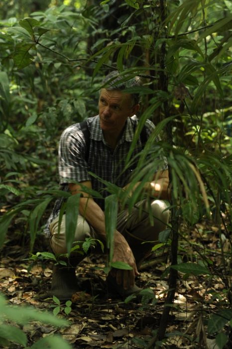 Dr Joseph Wright in the field in Panama, 2018