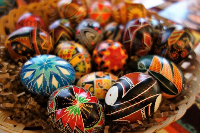 hand-painted Ukrainina egg art