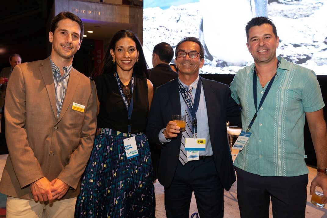 Group photo of named researchers at "Our Ocean Conference" in Panama