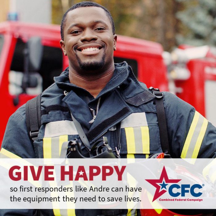 CFC Cause of the week: Disaster and Crisis Repose featuring smiling firefighter