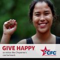 CFC Cause of the Week banner showing smiling girl giving power salute