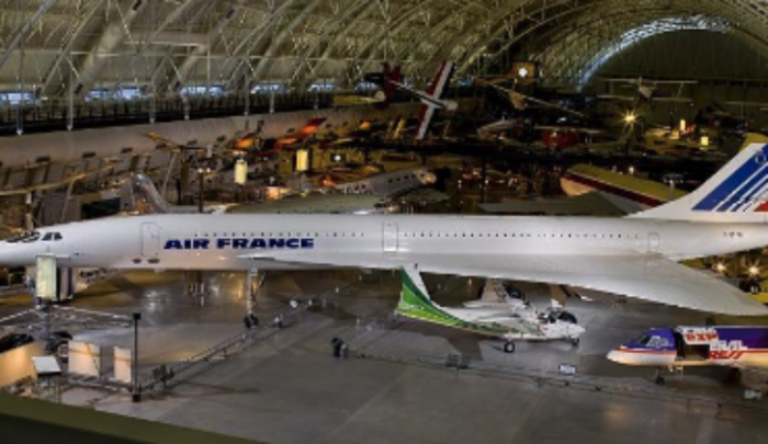 Air France Concorde in hangar