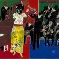 resized detail from Romare Bearden's "Empress of the Blues"