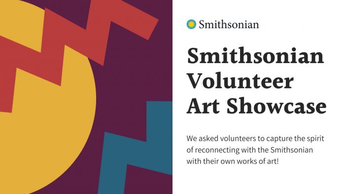 Banner with text Smithsonian Volunteer Art Show