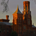 The SMithsonian Castle photographed in late afternoon