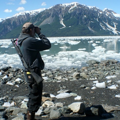 Arn Crowell Looking at bay in Alaska